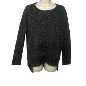 Timeless Hem & Thread Charcoal Crew Neck Sweater Sz S/M